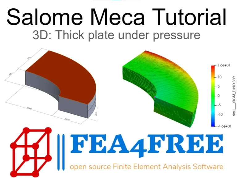 Salome Meca Tutorial 3D Example